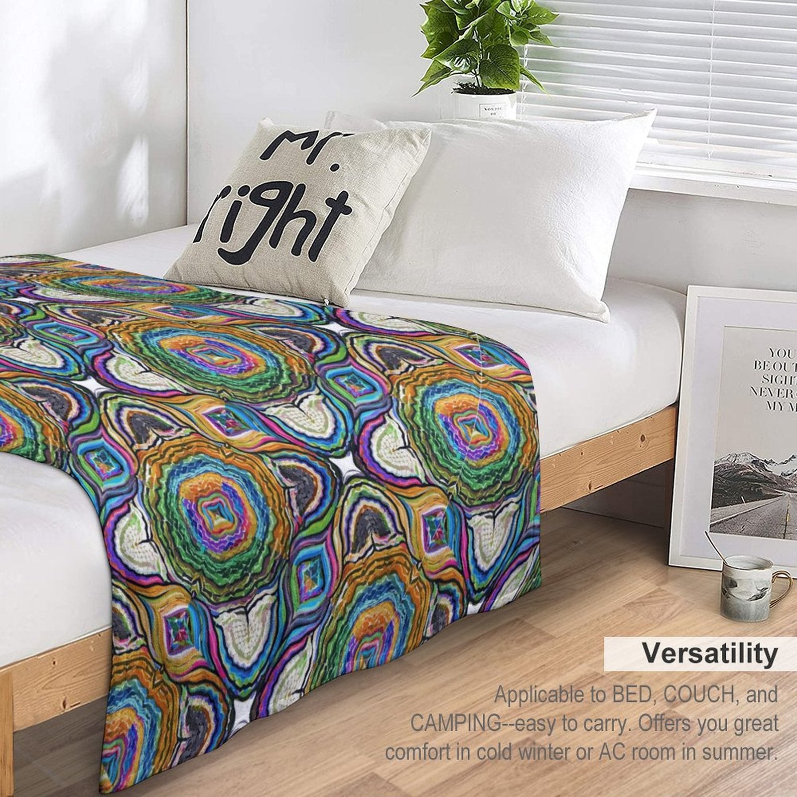 280gsm Flannel Throw Blanket for Bedroom-30"×40"