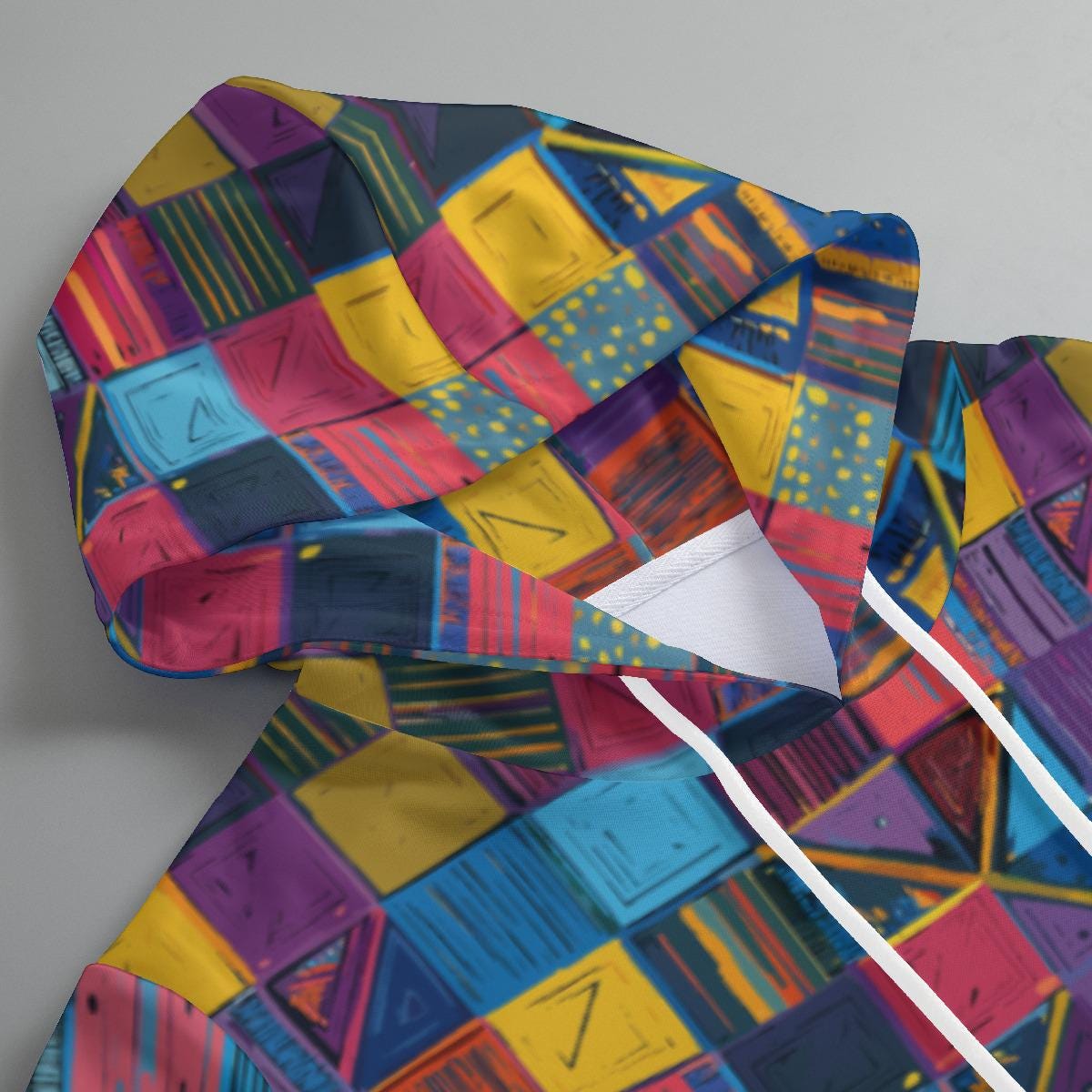 All-Over Print Women's Pullover Hoodie With Drawstring