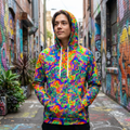 Chameleon Shiny Vibrant Colors Hoodie | All-Over Print