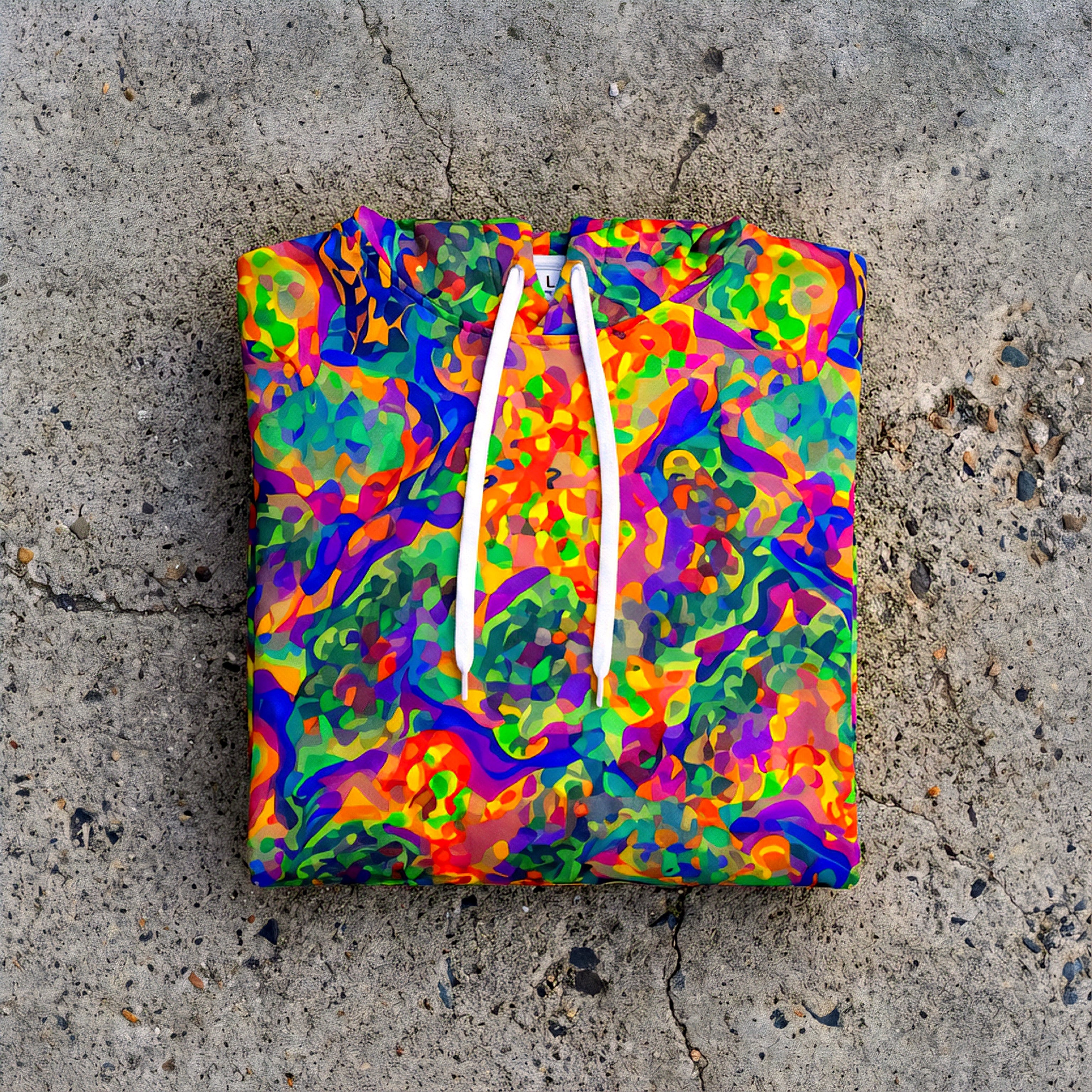 Chameleon Shiny Vibrant Colors Hoodie | All-Over Print